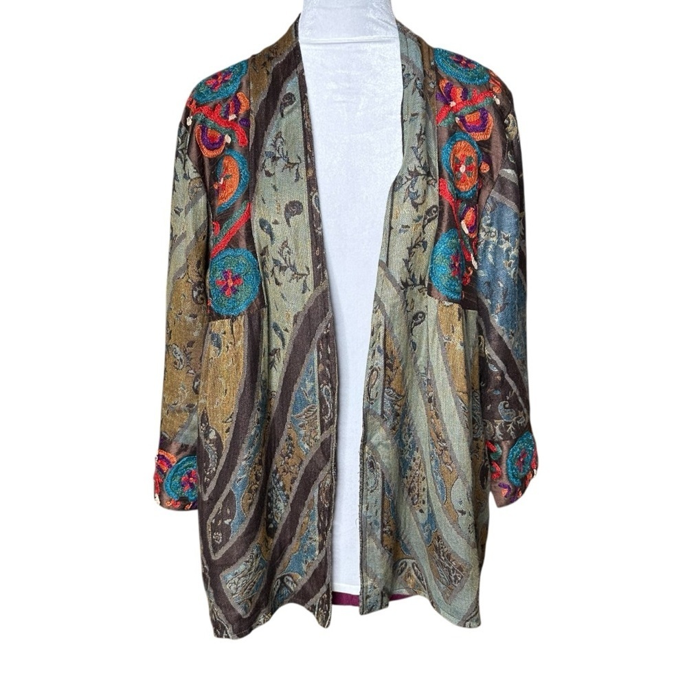 ANU Embroidered Jacket. Size Large